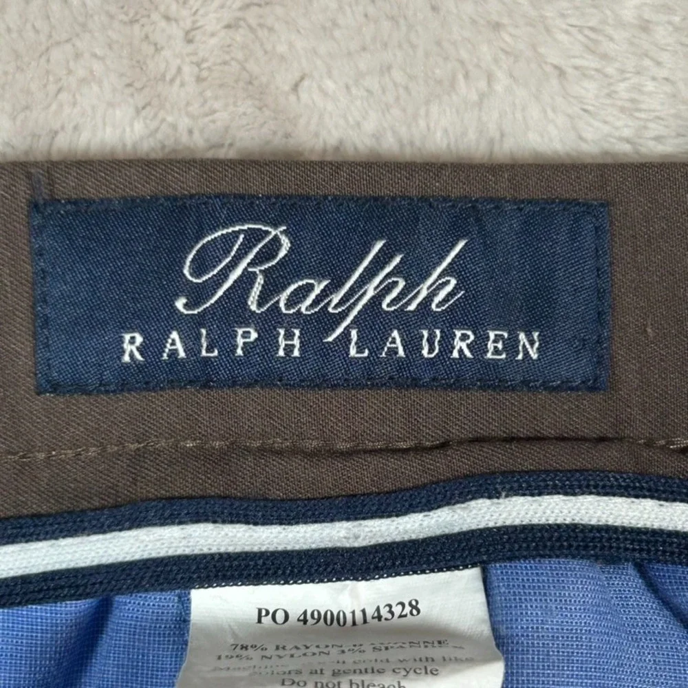 VTG 90s Ralph Ralph Lauren RRL Pants Men 40x29 Brown Performance Stretch Golf